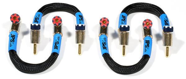 JPS Labs อลูมินาตา Biwire ลําโพงจัมเปอร์ (ชุด 4)